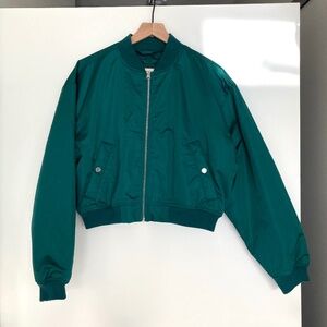 Abercrombie & Fitch Cropped Bomber Jacket